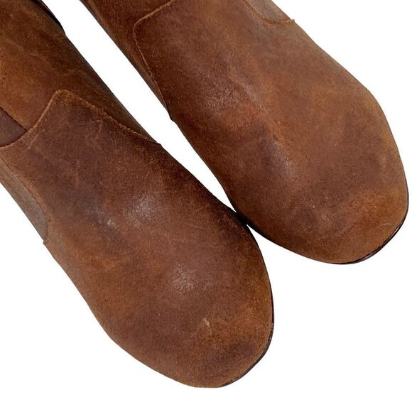 Betsey Johnson Jensen Leather Chestnut Brown Bootie Boots - Picture 4 of 12